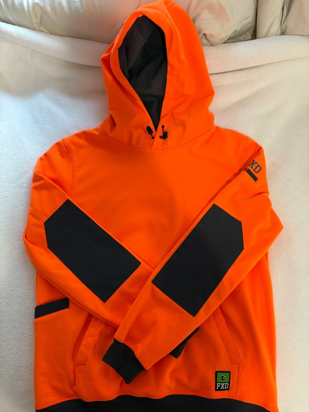 Hi-Vis Orange Performance Hooded Work Jacket